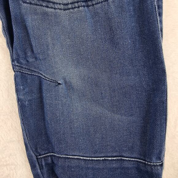 Zara Cargo Joggers MED Jeans Womens Baggy Elastic Waist Pull On 25.5 inch Inseam - Picture 11 of 16